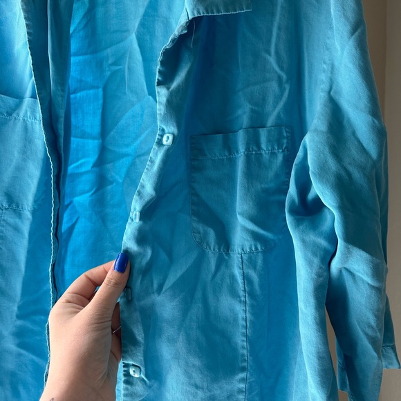 90s Silk Button up - Picture 2 of 4